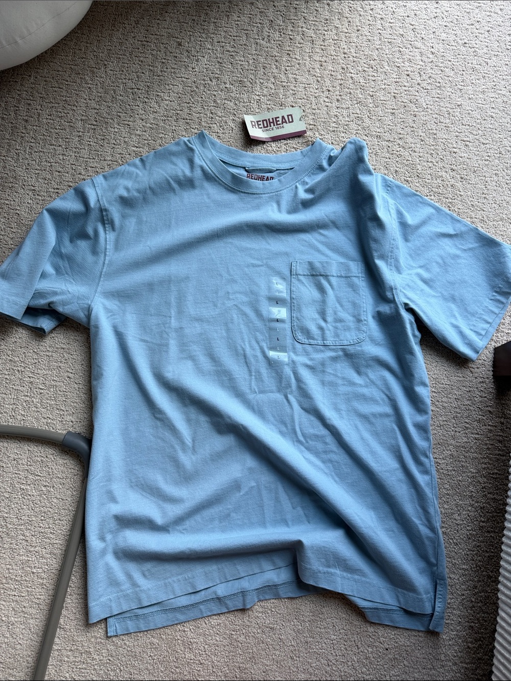 RedHead Men's Sky Blue Short Sleeve Pocket Tee